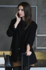 EMILY RATAJKOWSKI at Charles De Gaulle Airport in Paris