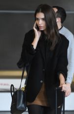 EMILY RATAJKOWSKI at Charles De Gaulle Airport in Paris