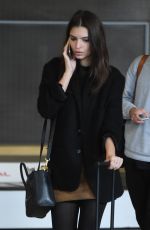 EMILY RATAJKOWSKI at Charles De Gaulle Airport in Paris