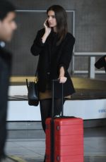 EMILY RATAJKOWSKI at Charles De Gaulle Airport in Paris