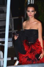 EMILY RATAJKOWSKI Leaves Karl Lagerfeld’s Cruise with Karl Boat Party in New York