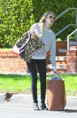 EMMA ROBERTS Leaves Her Home in Los Angeles