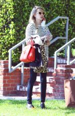 EMMA ROBERTS Leaves Her Home in Los Angeles