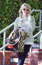 EMMA ROBERTS Leaves Her Home in Los Angeles