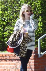 EMMA ROBERTS Leaves Her Home in Los Angeles