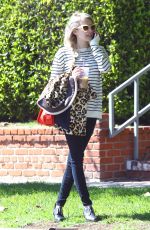EMMA ROBERTS Leaves Her Home in Los Angeles