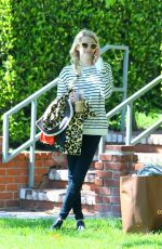 EMMA ROBERTS Leaves Her Home in Los Angeles