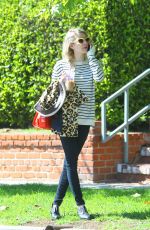 EMMA ROBERTS Leaves Her Home in Los Angeles