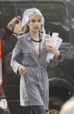 EMMA ROBERTS on the Scream Queens Set in New Orleans 1203