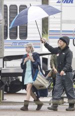 EMMA ROBERTS on the Set of Scream Queen in New Orleans