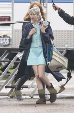 EMMA ROBERTS on the Set of Scream Queen in New Orleans