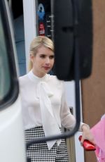 EMMA ROBERTS on the Set of Scream Queens in New Orleans 1303