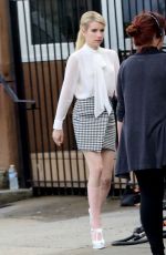 EMMA ROBERTS on the Set of Scream Queens in New Orleans 1303