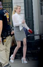 EMMA ROBERTS on the Set of Scream Queens in New Orleans 1303