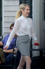 EMMA ROBERTS on the Set of Scream Queens in New Orleans 1303
