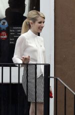 EMMA ROBERTS on the Set of Scream Queens in New Orleans 1303