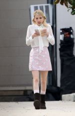 EMMA ROBERTS on the Set of Scream Queens in New Orleans 2203