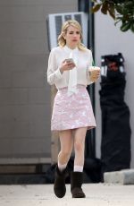 EMMA ROBERTS on the Set of Scream Queens in New Orleans 2203