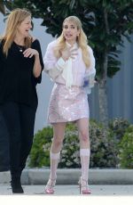 EMMA ROBERTS on the Set of Scream Queens in New Orleans 2203