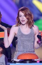 EMMA STONE at 2015 Nickelodeon Kids Choice Awards in Inglewood