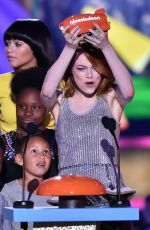 EMMA STONE at 2015 Nickelodeon Kids Choice Awards in Inglewood