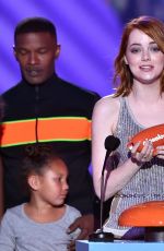 EMMA STONE at 2015 Nickelodeon Kids Choice Awards in Inglewood