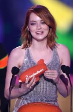 EMMA STONE at 2015 Nickelodeon Kids Choice Awards in Inglewood
