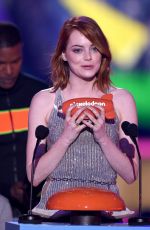 EMMA STONE at 2015 Nickelodeon Kids Choice Awards in Inglewood
