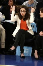 EMMY ROSSUM at New York Knicks Game in New York 1703