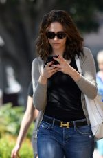 EMMY ROSSUM in Jeans Out and About in West Hollywood