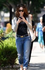 EMMY ROSSUM in Jeans Out and About in West Hollywood