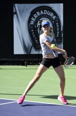 EUGENIE BOUCHARD at 2015 Desert Smash in La Quinta