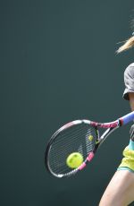 EUGENIE BOUCHARD at Practice Session at Miami Open Tennis Tournament in Key Biscayne
