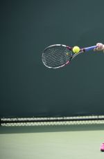 EUGENIE BOUCHARD at Practice Session at Miami Open Tennis Tournament in Key Biscayne