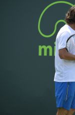 EUGENIE BOUCHARD at Practice Session at Miami Open Tennis Tournament in Key Biscayne
