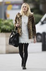 FEARNE COTTON Arrives at BBC Radio 1 in London