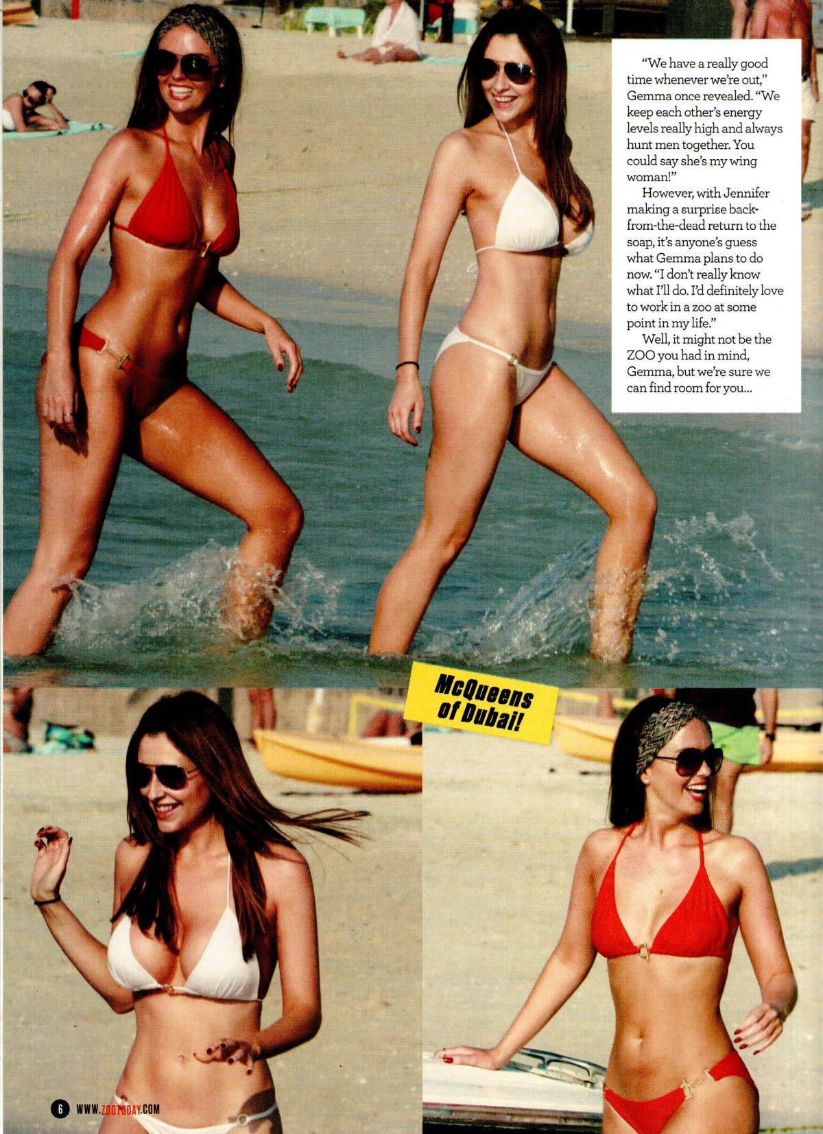 GEMMA MERNA and JENNIFER METCALFE in Upfront ZOO Magazine, 27th March 2015 