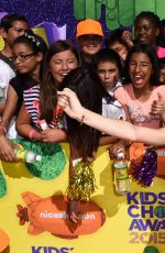 GENEVIEVE HANNELIUS at 2015 Nickelodeon Kids Choice Awards in Inglewood