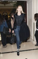 GIGI HADID at Balmain Fashion Show in Paris