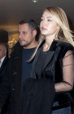 GIGI HADID at Balmain Fashion Show in Paris