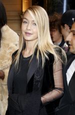 GIGI HADID at Balmain Fashion Show in Paris