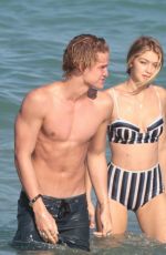 GIGI HADID in Bikini at a Beach in Miami 1503