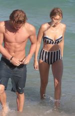 GIGI HADID in Bikini at a Beach in Miami 1503
