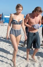 GIGI HADID in Bikini at a Beach in Miami 1503