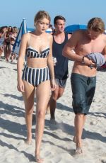 GIGI HADID in Bikini at a Beach in Miami 1503