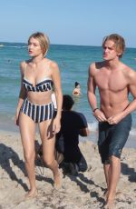 GIGI HADID in Bikini at a Beach in Miami 1503