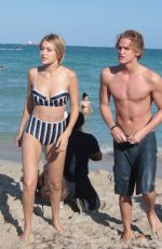 GIGI HADID in Bikini at a Beach in Miami 1503