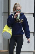 GIGI HADID in Leggings Leaves a Gym in New York 1703