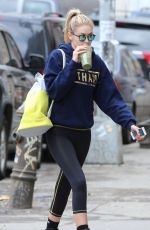 GIGI HADID in Leggings Leaves a Gym in New York 1703