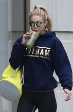 GIGI HADID in Leggings Leaves a Gym in New York 1703